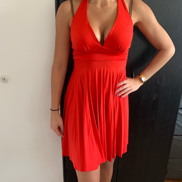 Bershka | Dresses | Bershka Red Dress | Poshmark